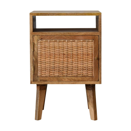 Rattan Knit Bedside Table