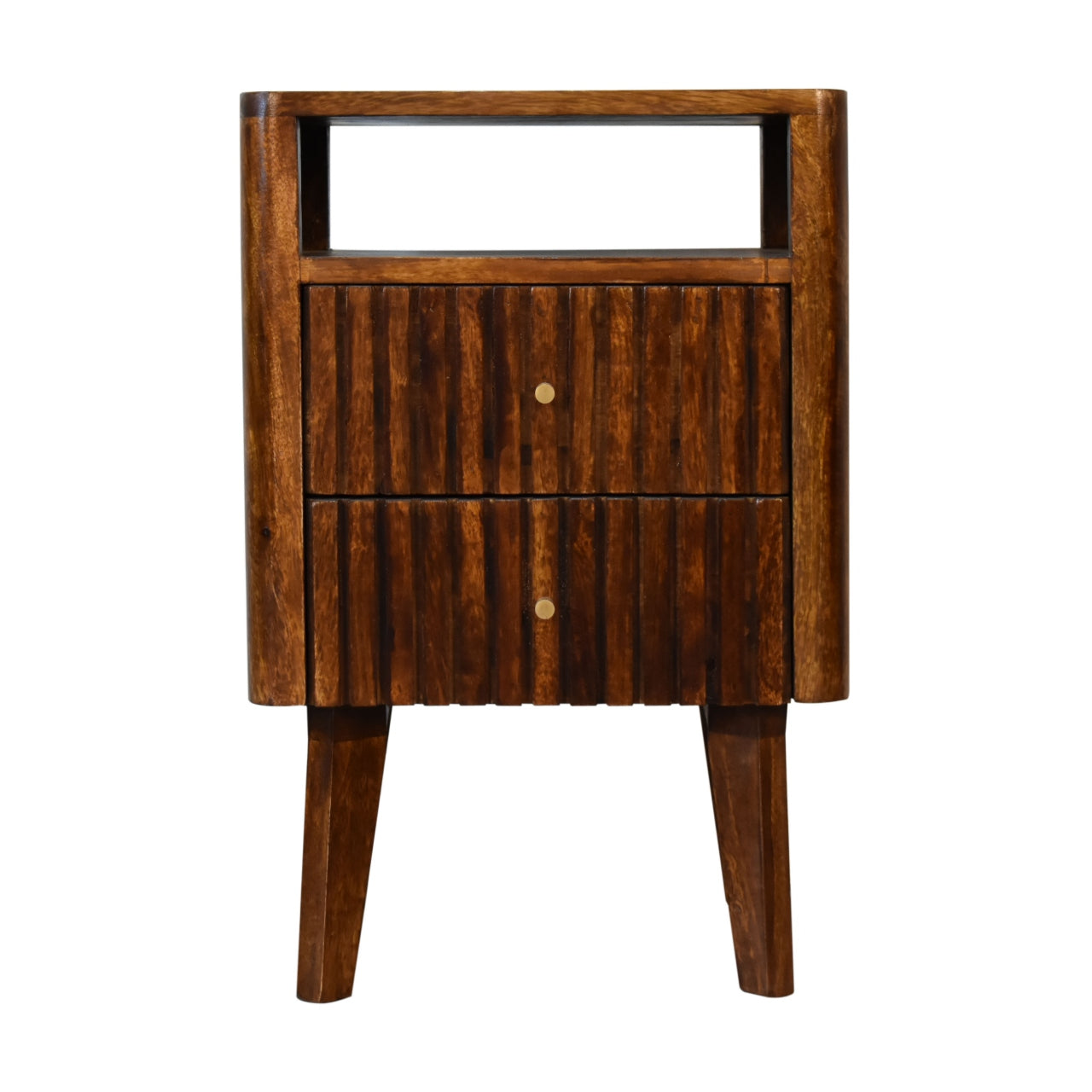 Reeve - Bedside Table in Chestnut Finish