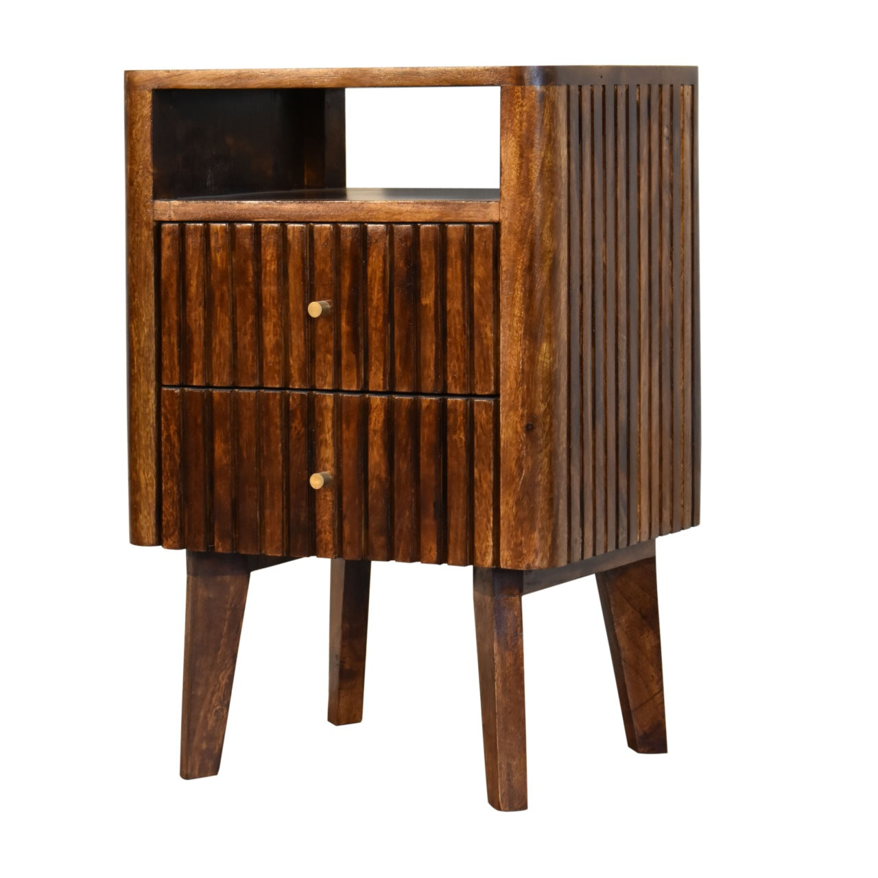 Reeve - Bedside Table in Chestnut Finish