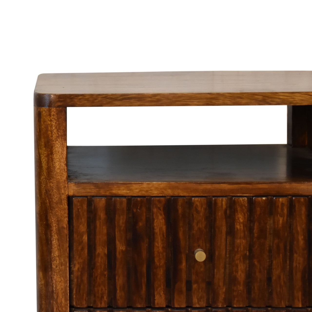 Reeve - Bedside Table in Chestnut Finish