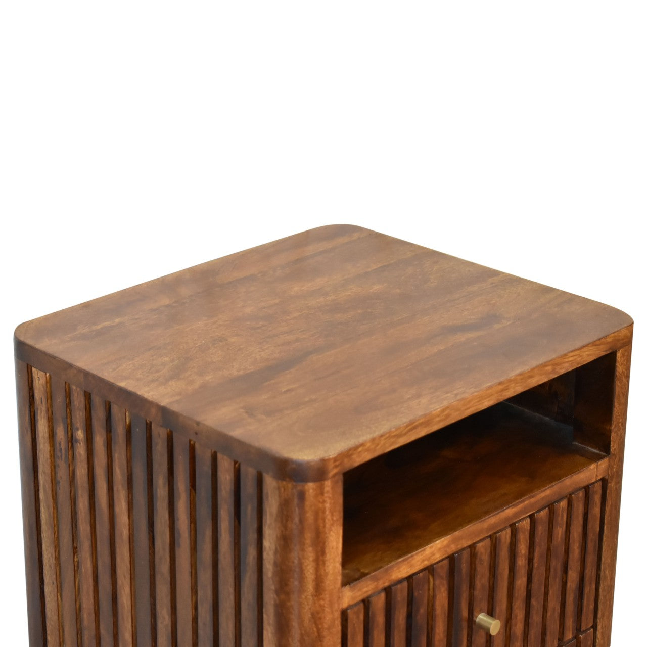 Reeve - Bedside Table in Chestnut Finish