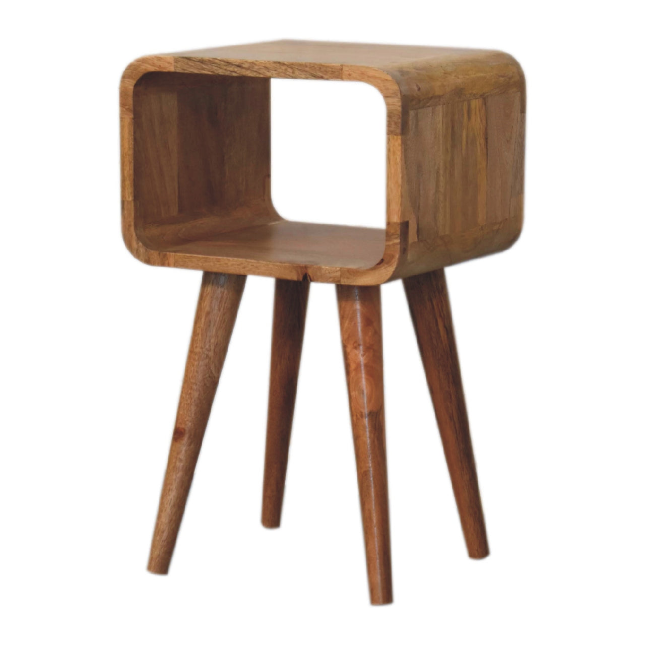 Rounded Open Mini Bedside Table
