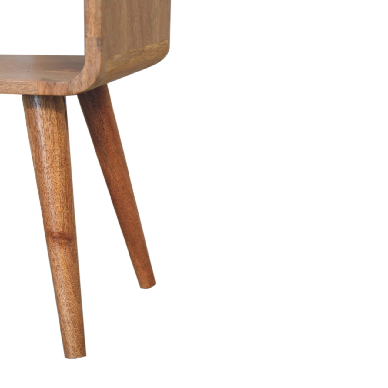 Rounded Open Mini Bedside Table