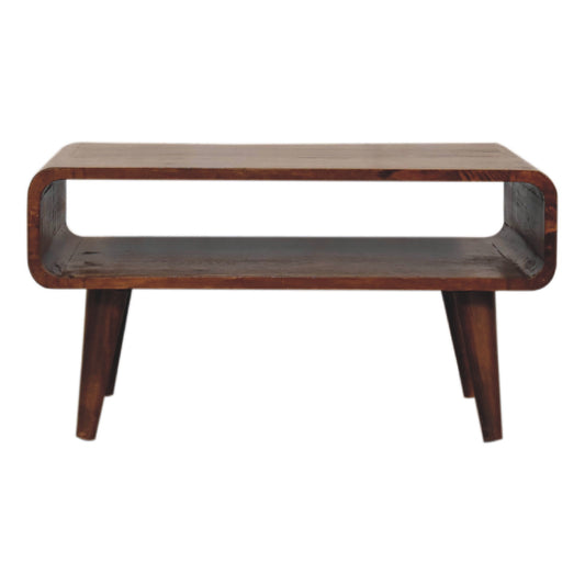 The Ashford Media Unit in Chestnut Finish