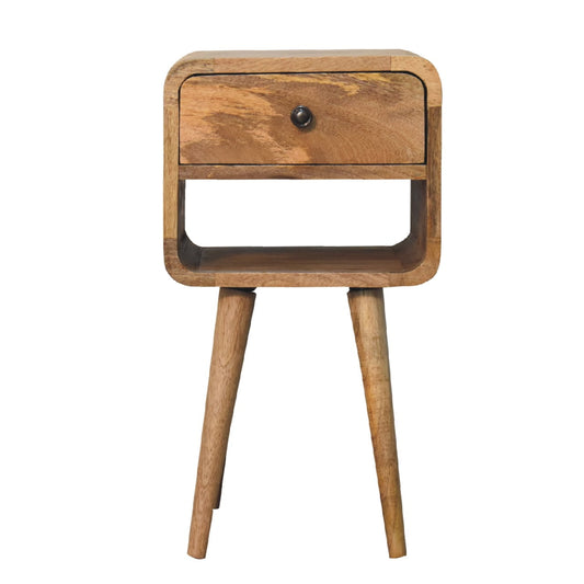 Lower Bedside Table in Oak-ish Finish