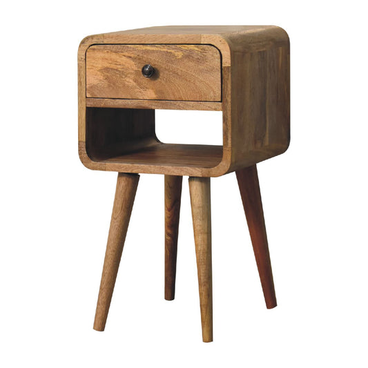 Lower Bedside Table in Oak-ish Finish
