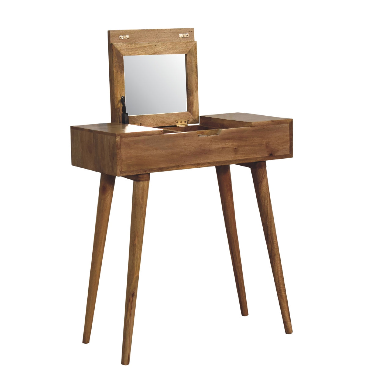 Foldable Dressing Table on Oak-like Finish