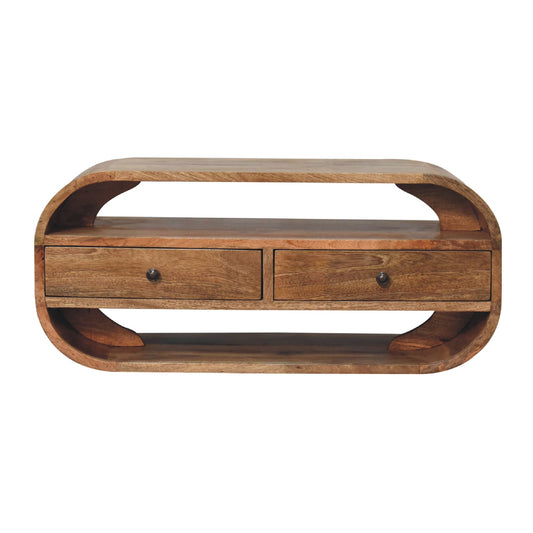 2 Drawer Rounded Media Unit