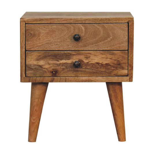 Halsen - Modern Bedside Table in Oak-ish Finish