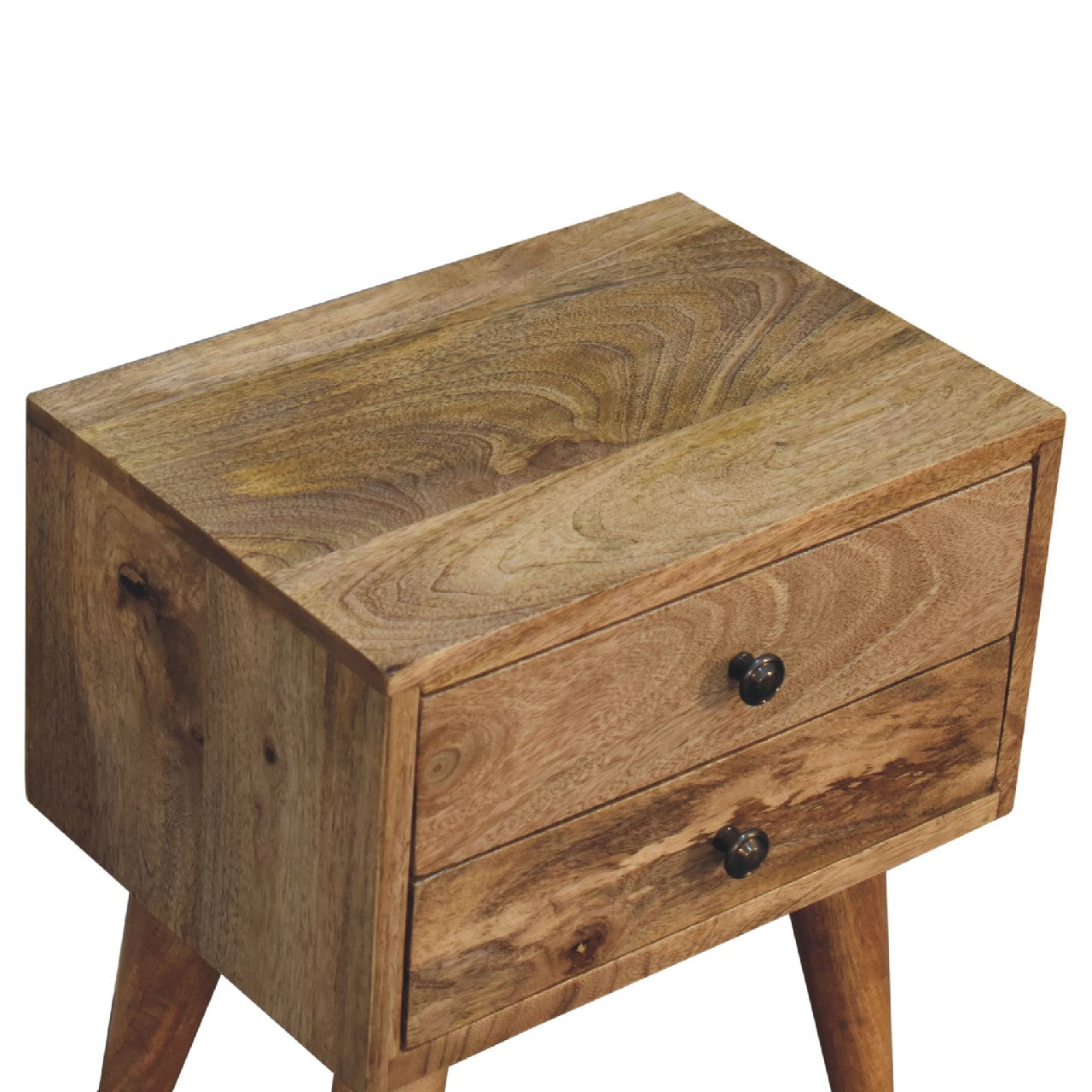 Halsen - Modern Bedside Table in Oak-ish Finish
