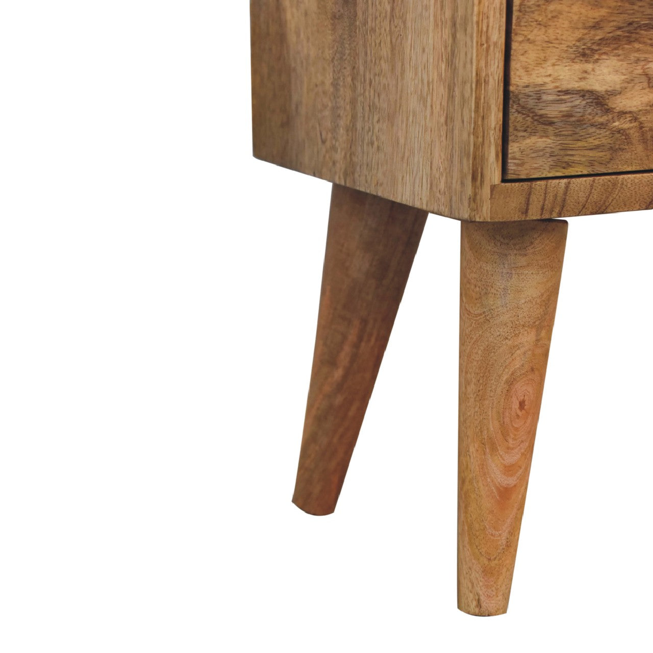 Halsen - Modern Bedside Table in Oak-ish Finish