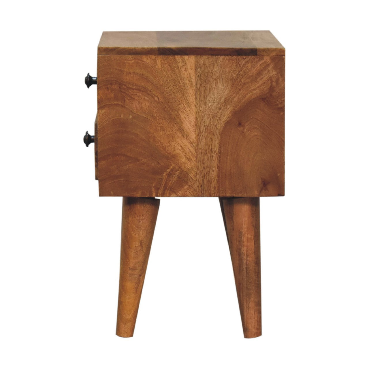 Halsen - Modern Bedside Table in Oak-ish Finish