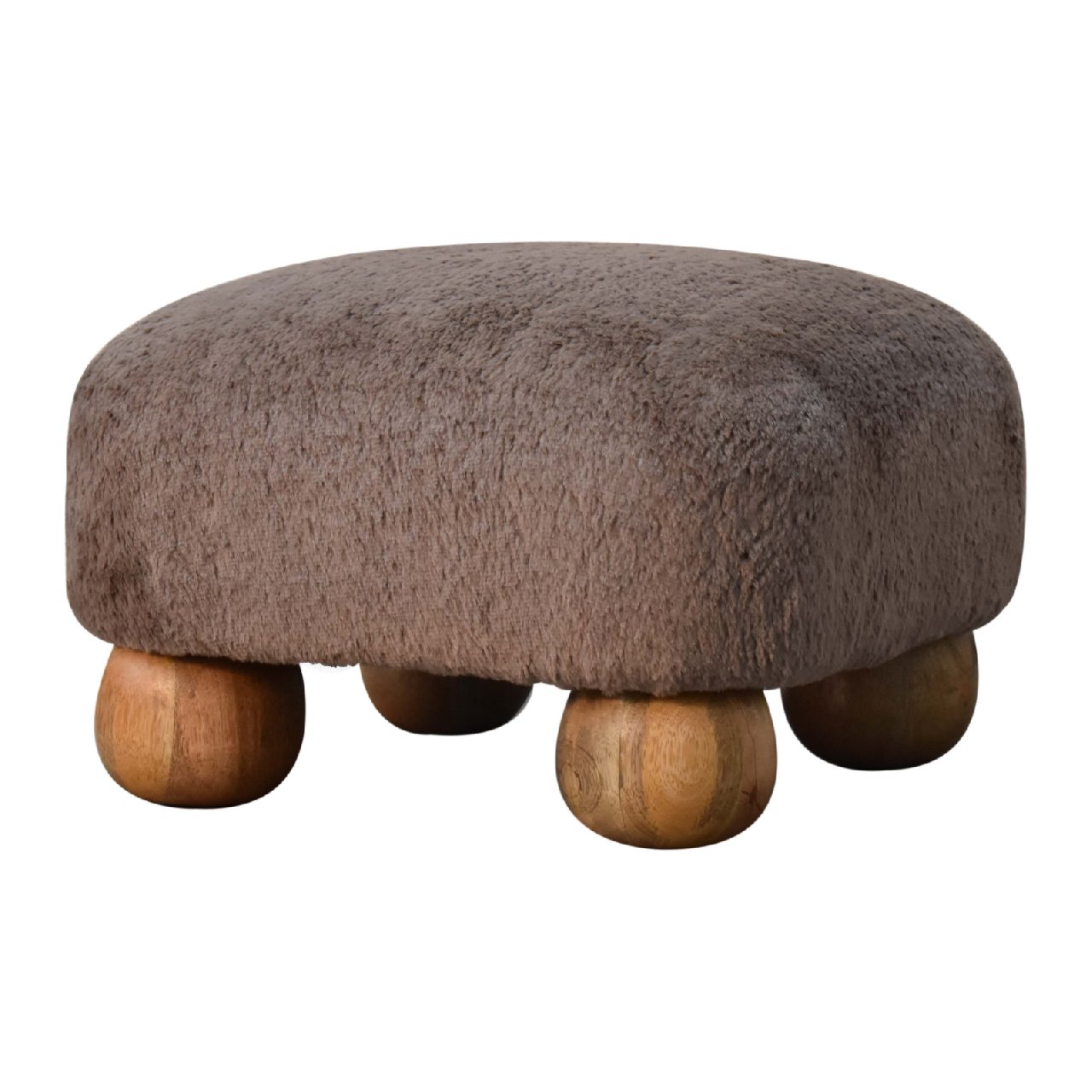 Nook - Faux Fur Nordic Footstool