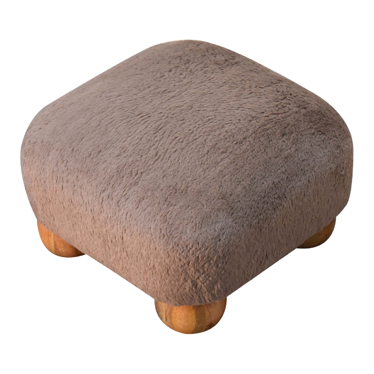 Nook - Faux Fur Nordic Footstool