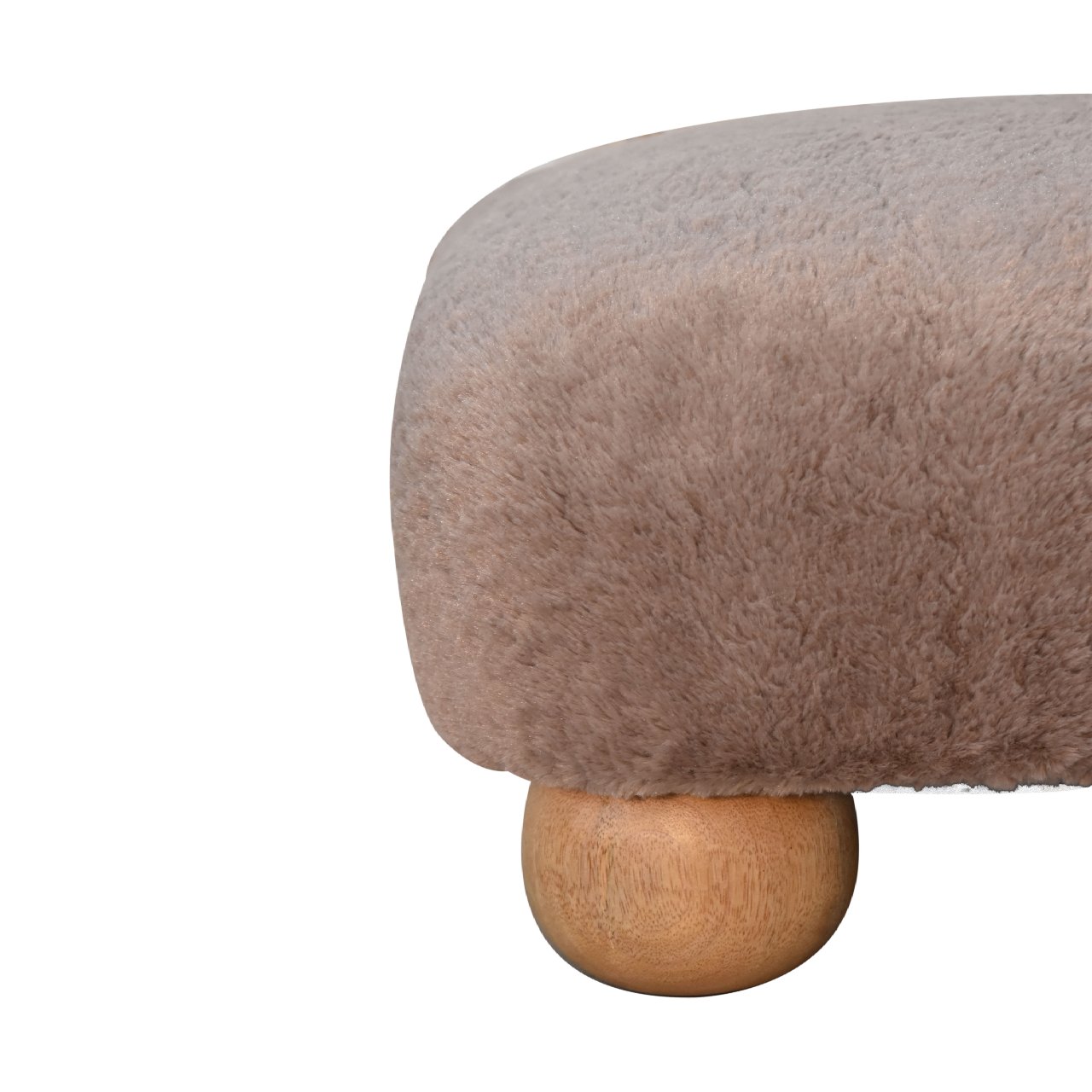 Nook - Faux Fur Nordic Footstool