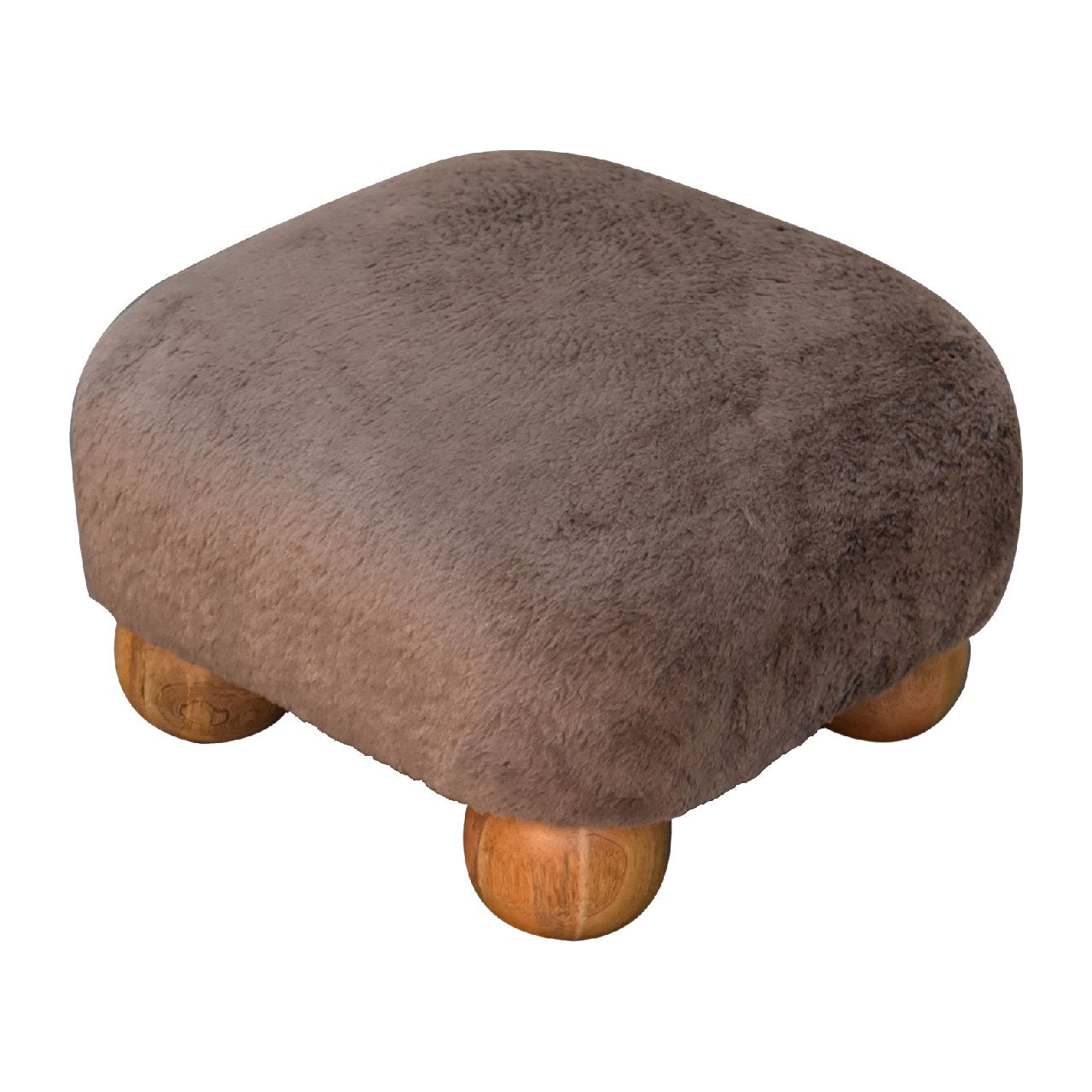 Nook - Faux Fur Nordic Footstool