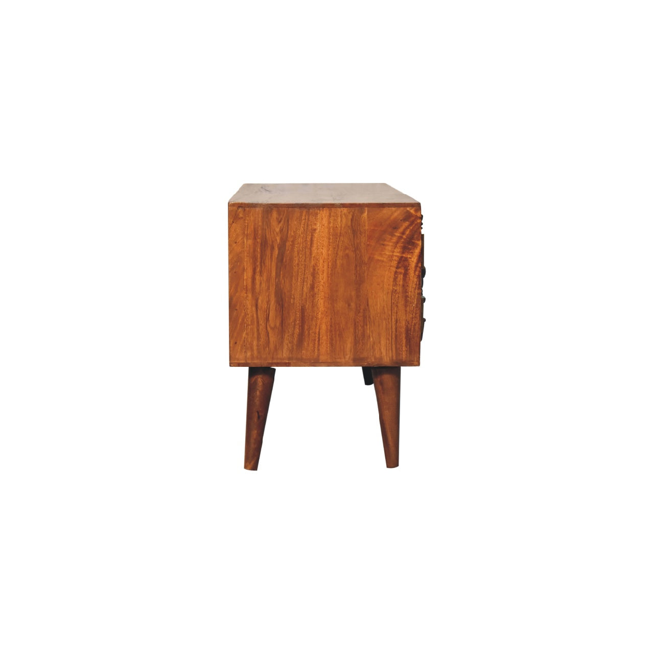 Flaura Media Unit in Chestnut Finish