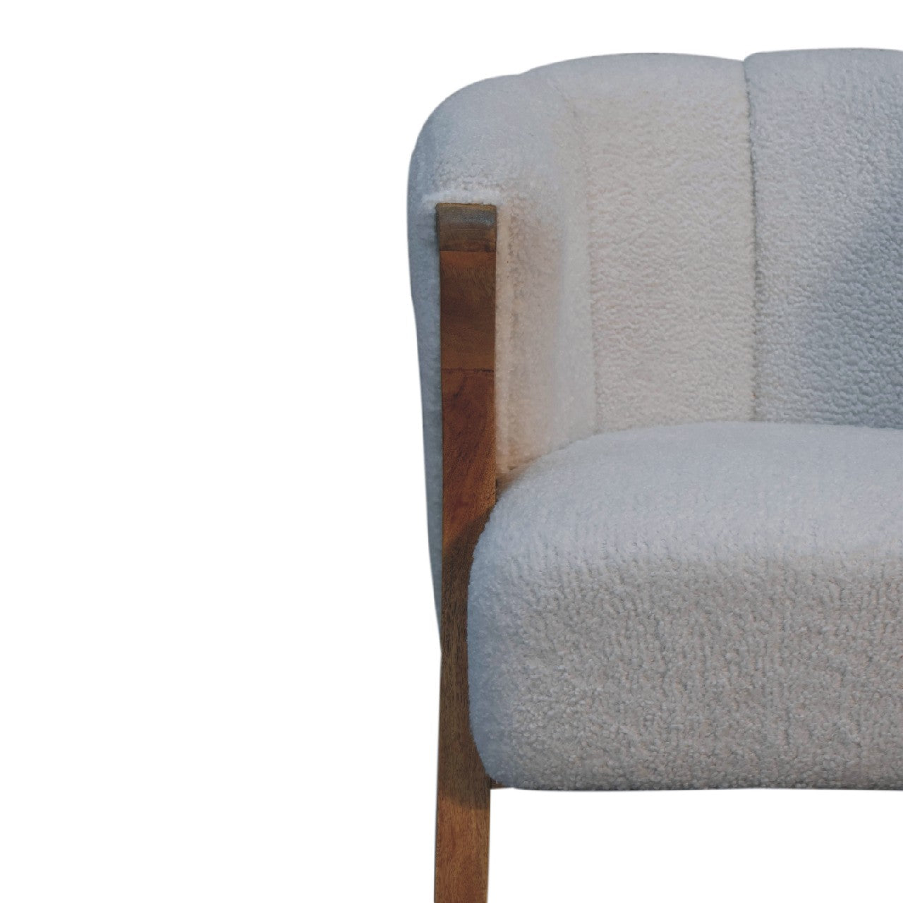 Aska - White Boucle Chair