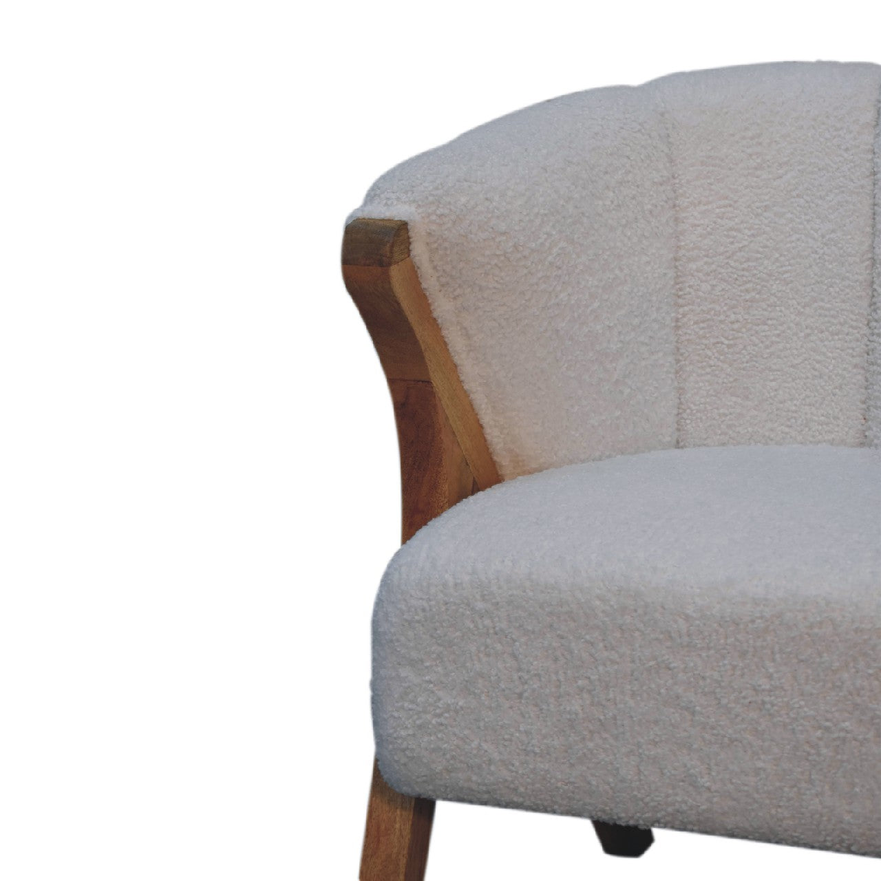 Aska - White Boucle Chair