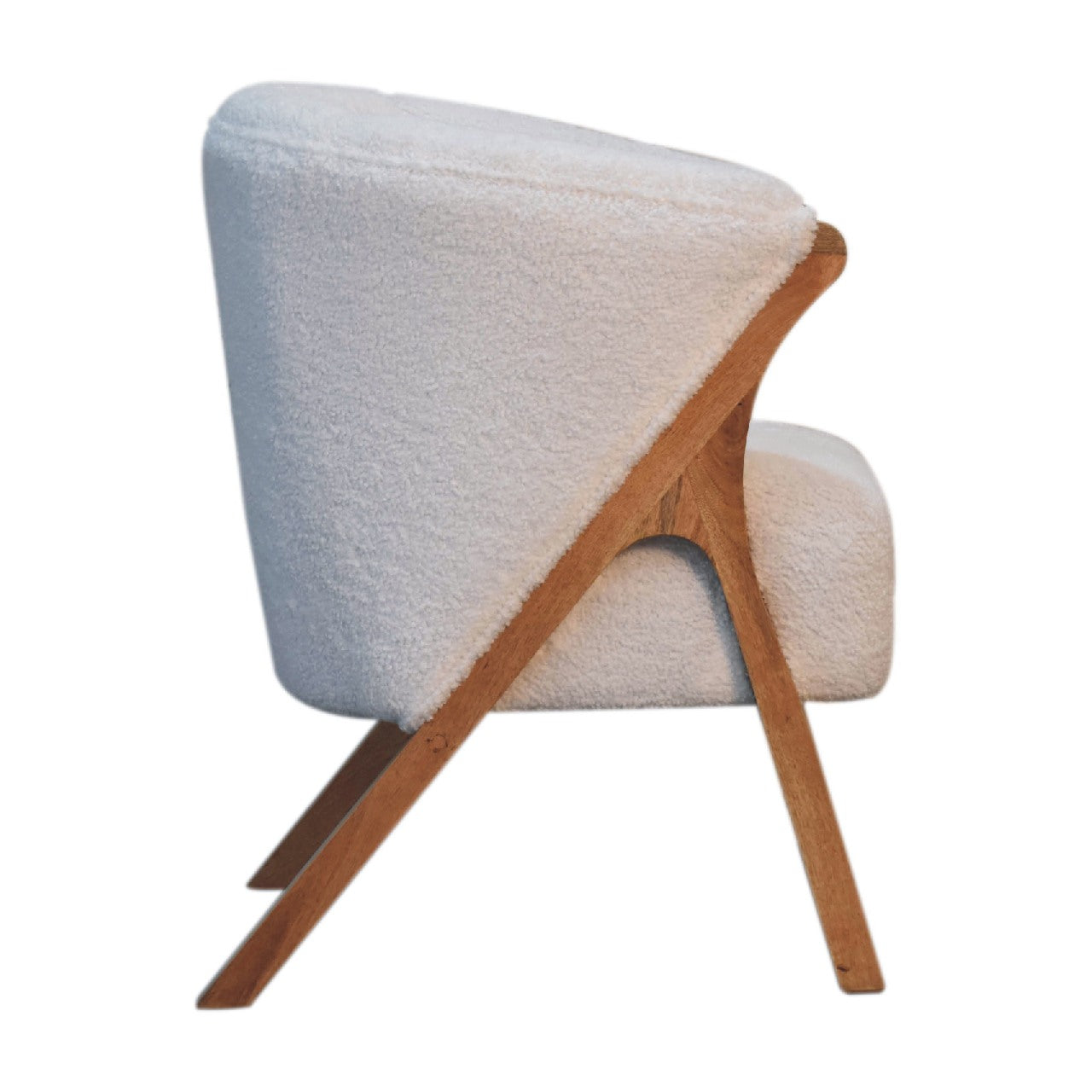 Aska - White Boucle Chair