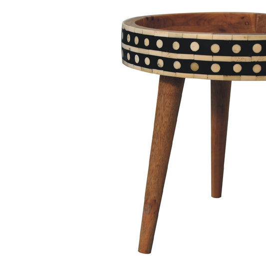 Bone Inlay Nordic End Table