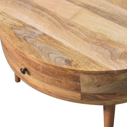 The Atlantis Coffee Table in Oak-like Finish