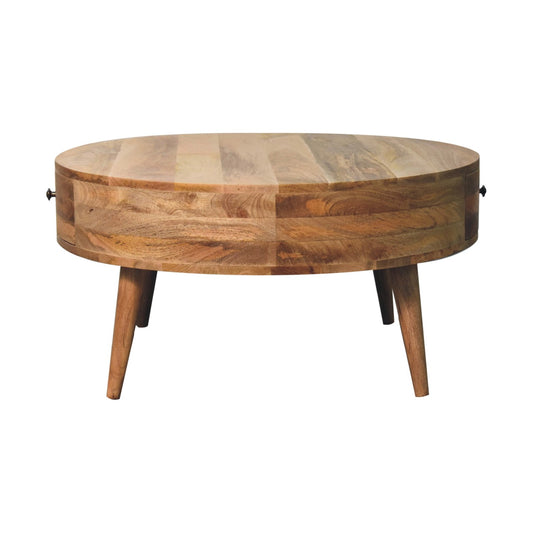 The Atlantis Coffee Table in Oak-like Finish