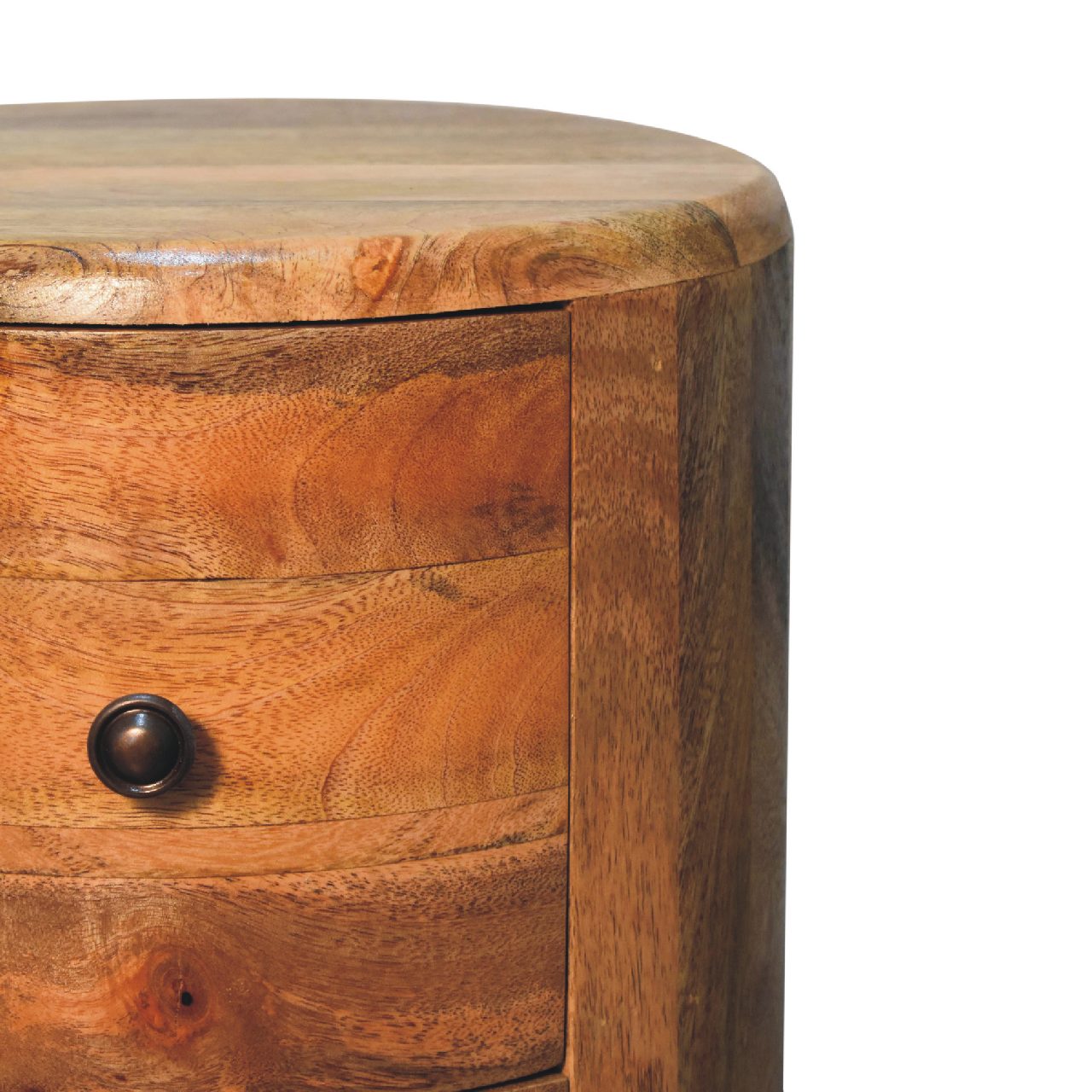 Drum Chest of Drawers in Oak-ish Finish