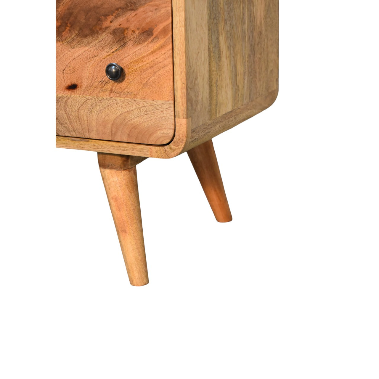 Soren - Large Rounded Chest of Drawers in Oak-like Finish