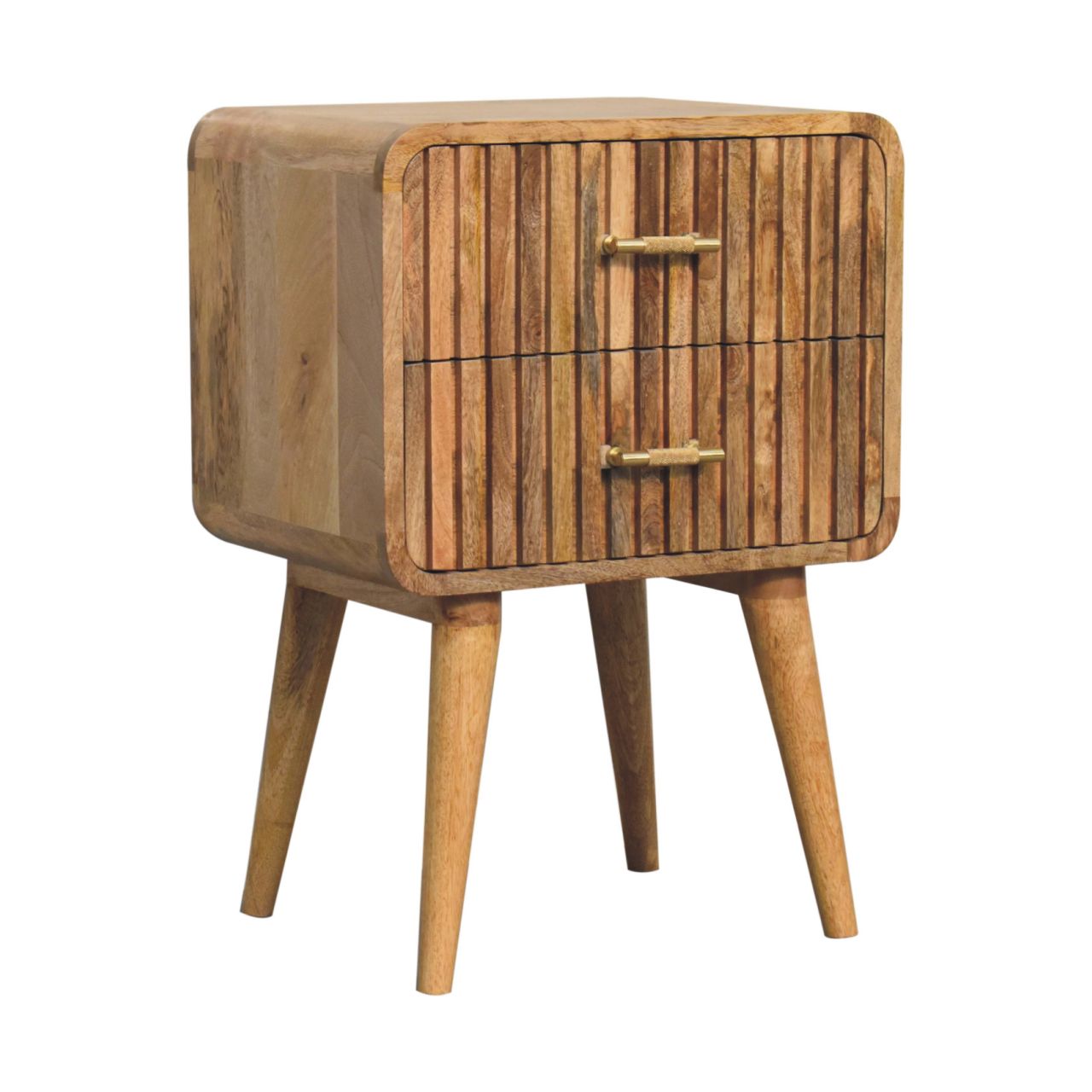 Keld - Ridged Bedside Table