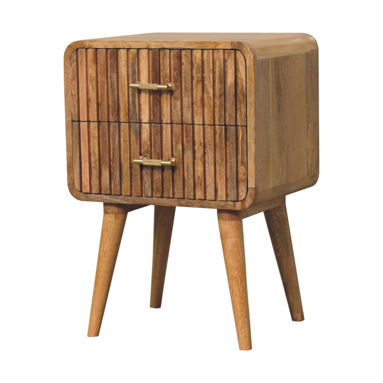 Keld - Ridged Bedside Table