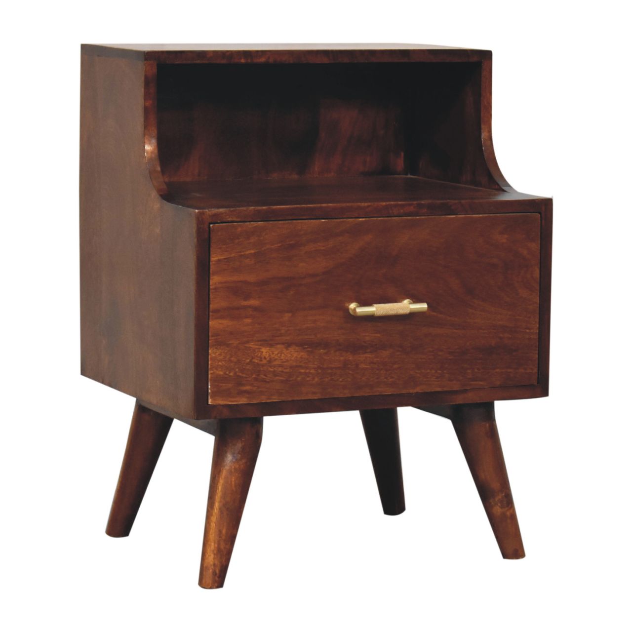 Takt - Bedside Table in Chestnut Finish
