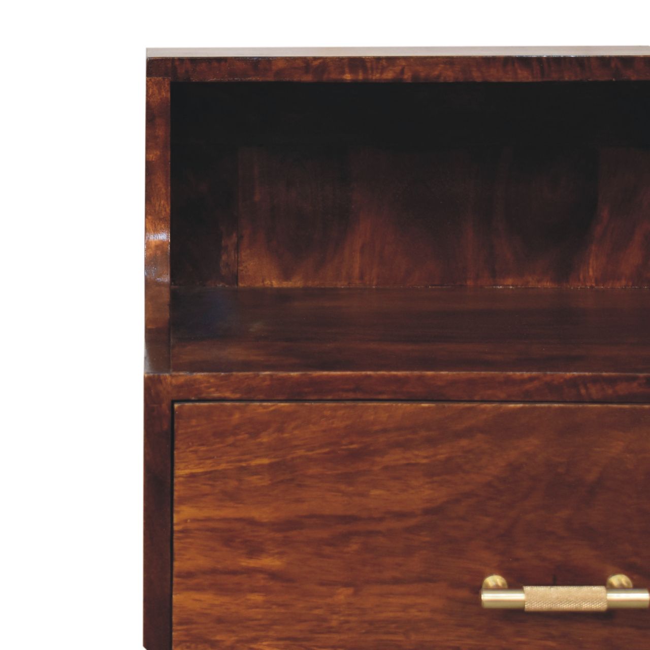 Takt - Bedside Table in Chestnut Finish