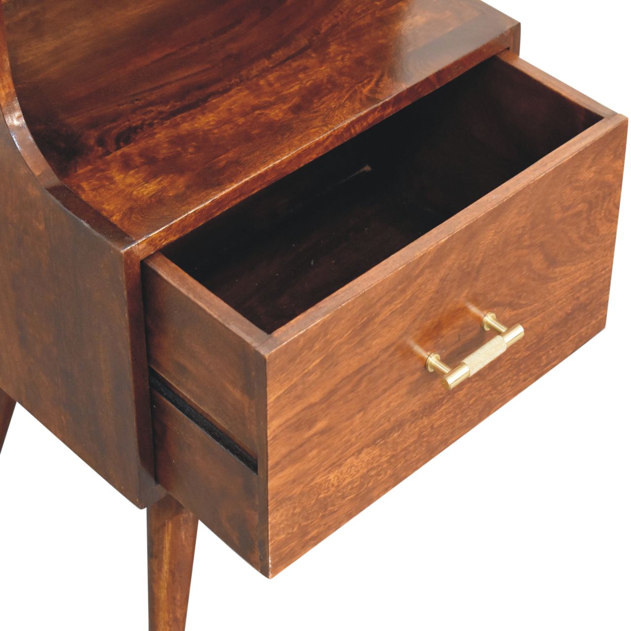 Takt - Bedside Table in Chestnut Finish
