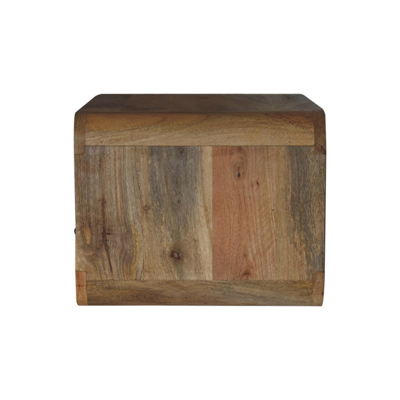 Large Upper Slot Floating Bedside Table in Oak-like Finish