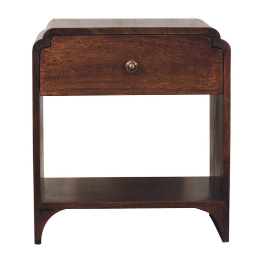 Newton Bedside Table in California Walnut Finish