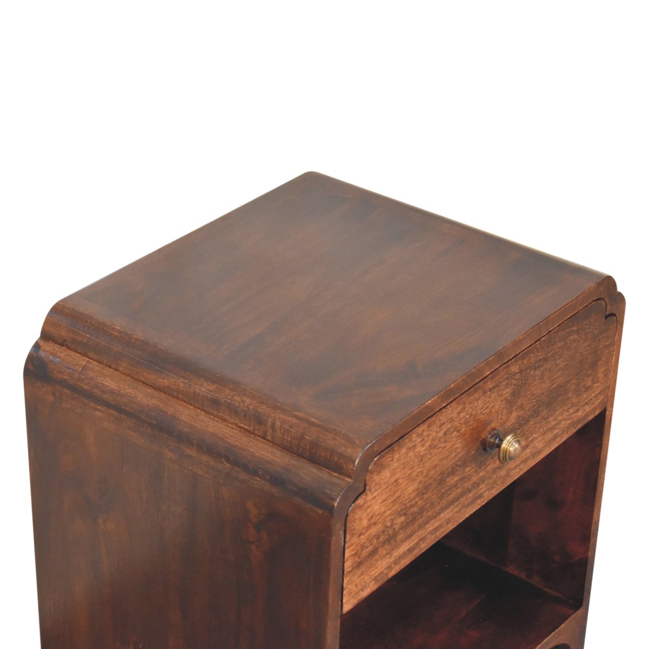Newton Bedside Table in California Walnut Finish