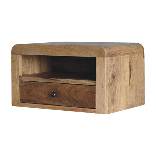 Elowen - Floating Bedside Table in Oak-like Finish