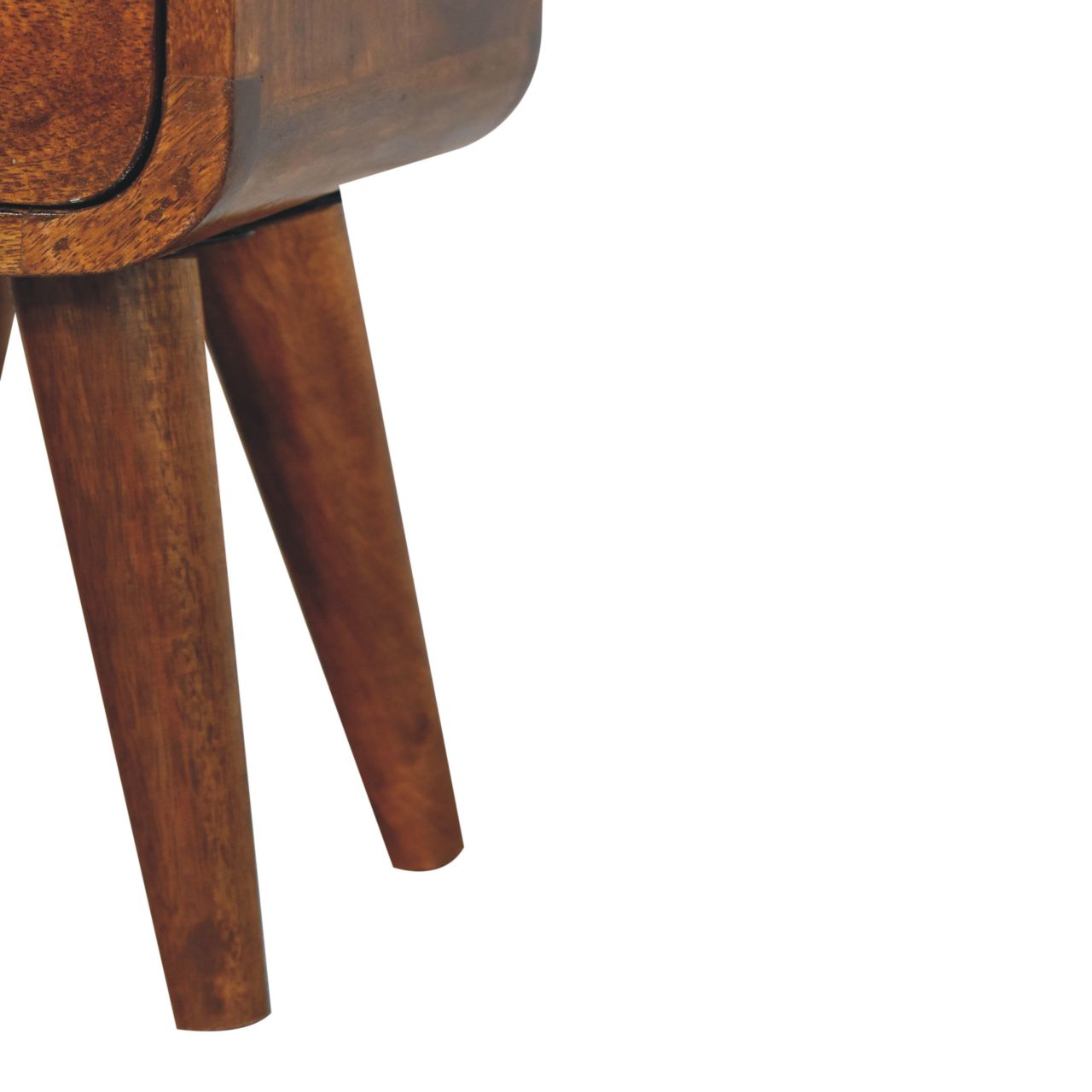 Mini Bedside Table in Chestnut Finish