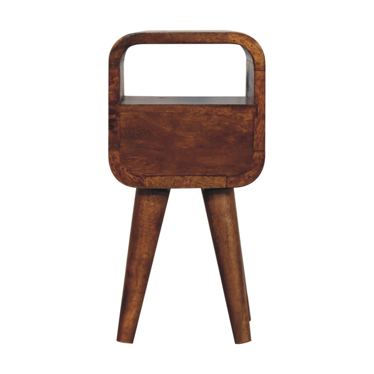 Mini Bedside Table in Chestnut Finish