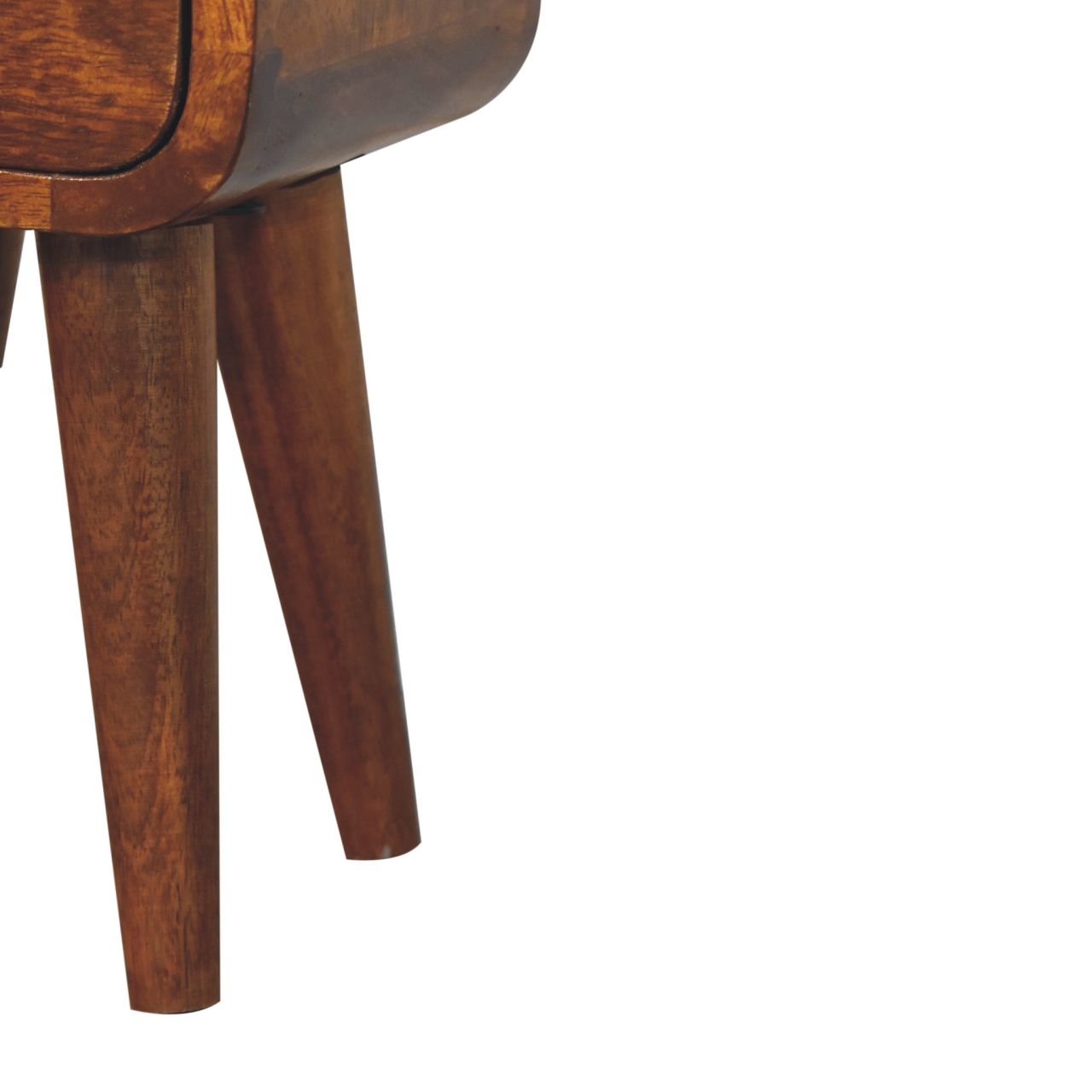 Nils Bedside Table in Chestnut Finish