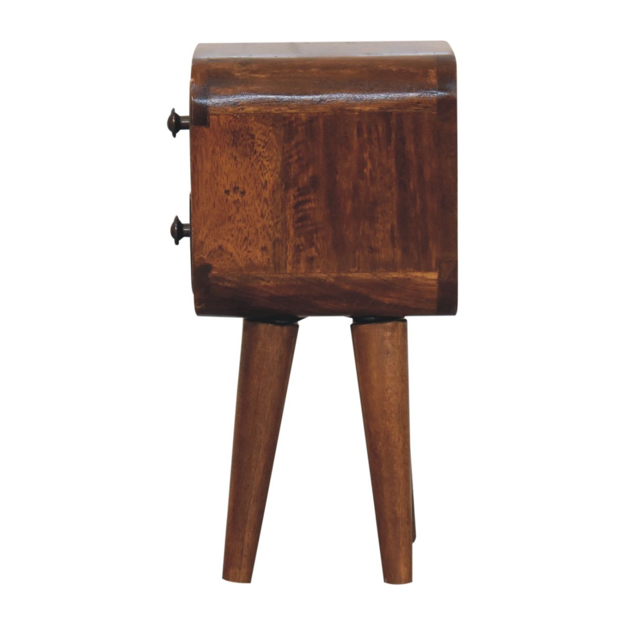 Nils Bedside Table in Chestnut Finish