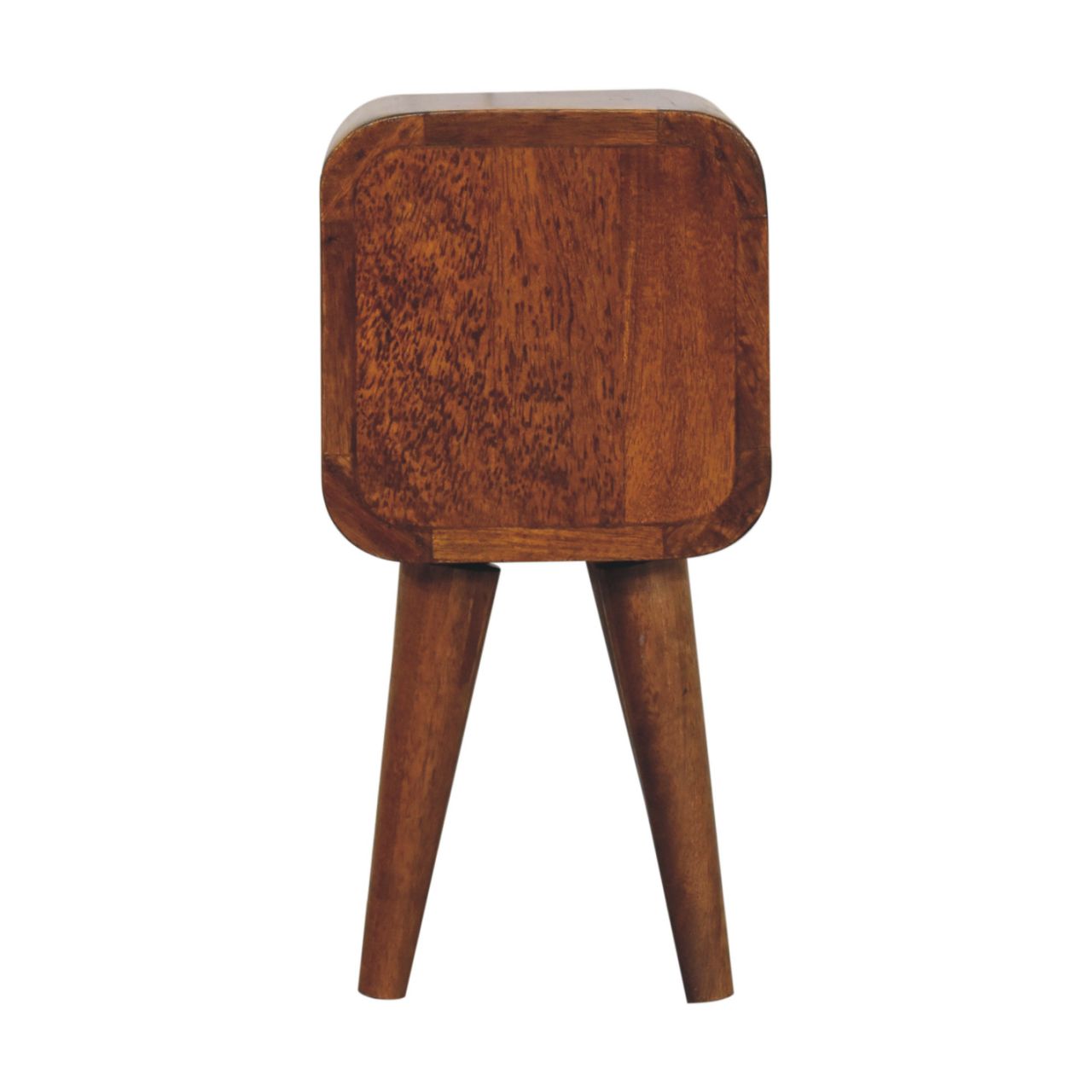 Nils Bedside Table in Chestnut Finish