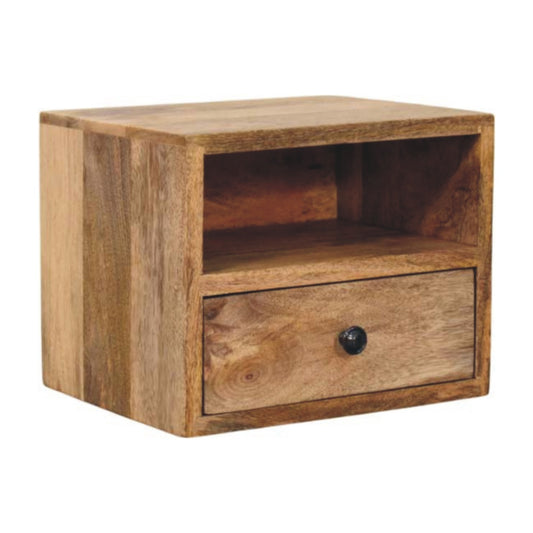 Solis - Wall Mounted Nightstand in Oak-like Finish