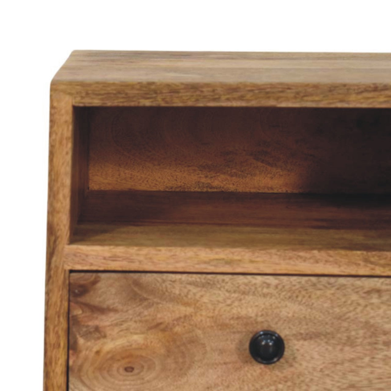 Solis - Wall Mounted Nightstand in Oak-like Finish