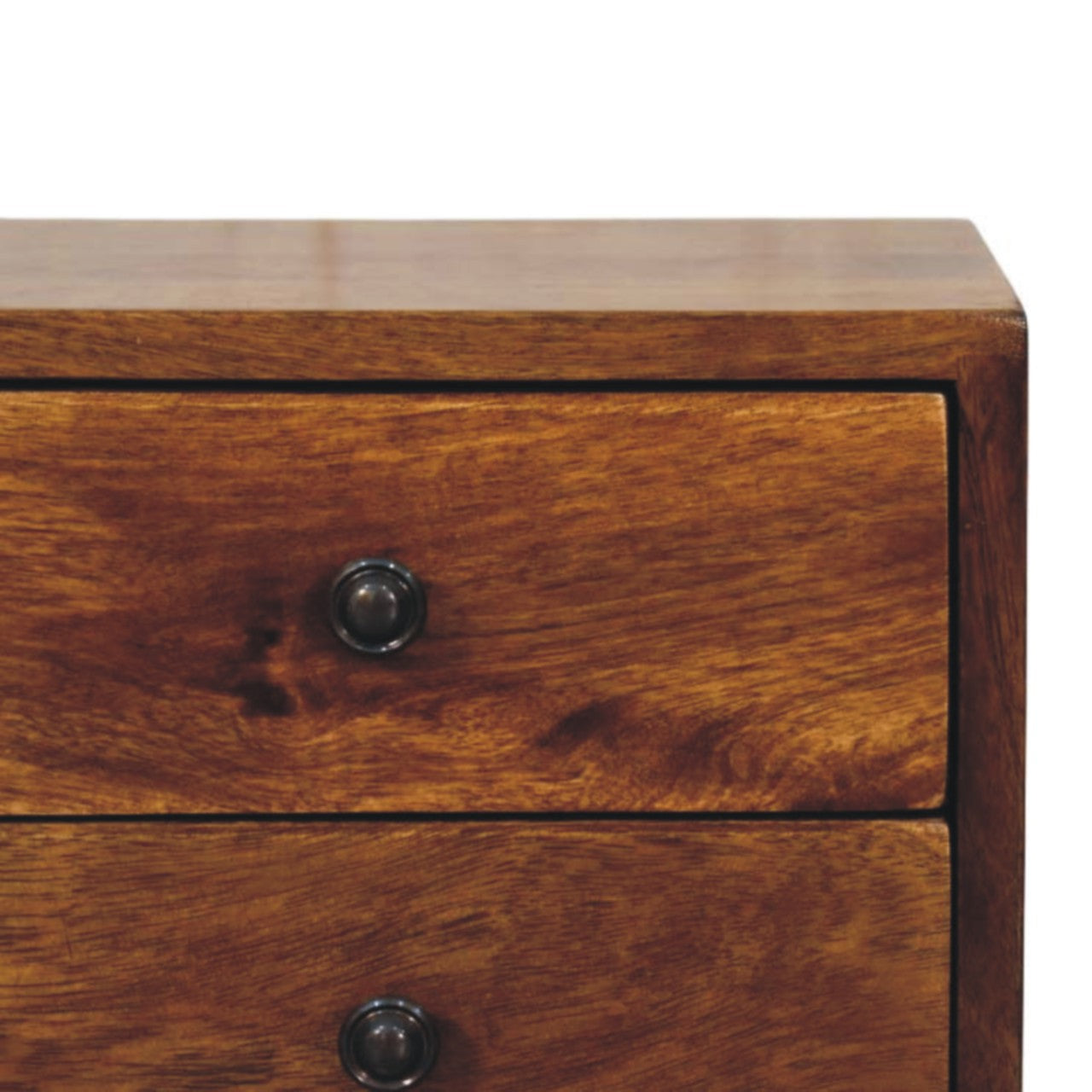 Solis Wall Mounted Nightstand in Chestnut Finish