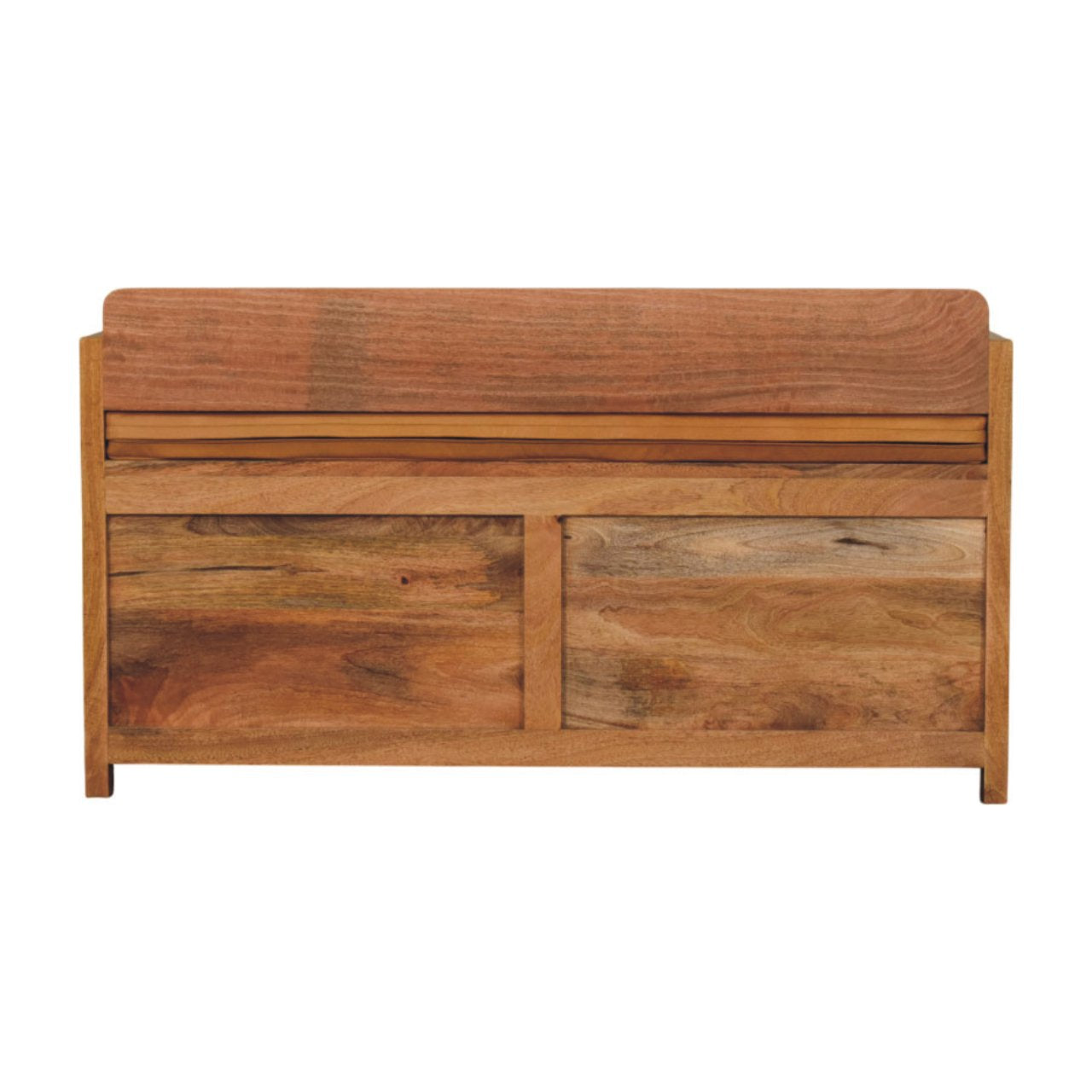 Oxford Storage Bench in Oak-like Finish