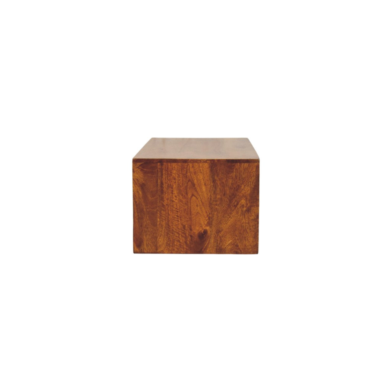 Lunar - Wall Mounted Media Unit in Chestnut Finish