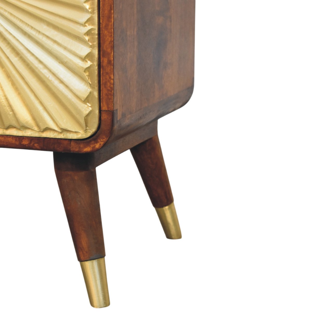 Avora - Brass Embossed Nightstand