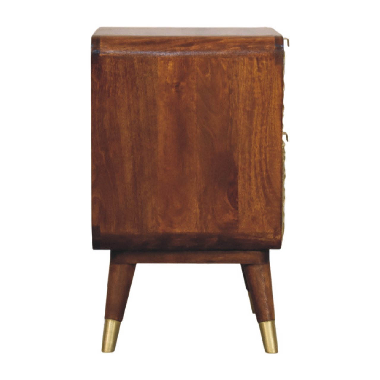 Avora - Brass Embossed Nightstand